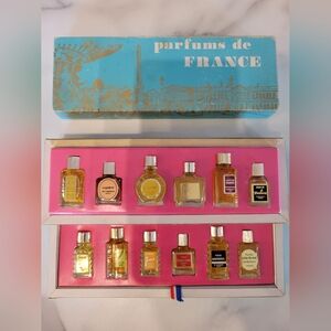 Vintage mini perfume set from Paris France